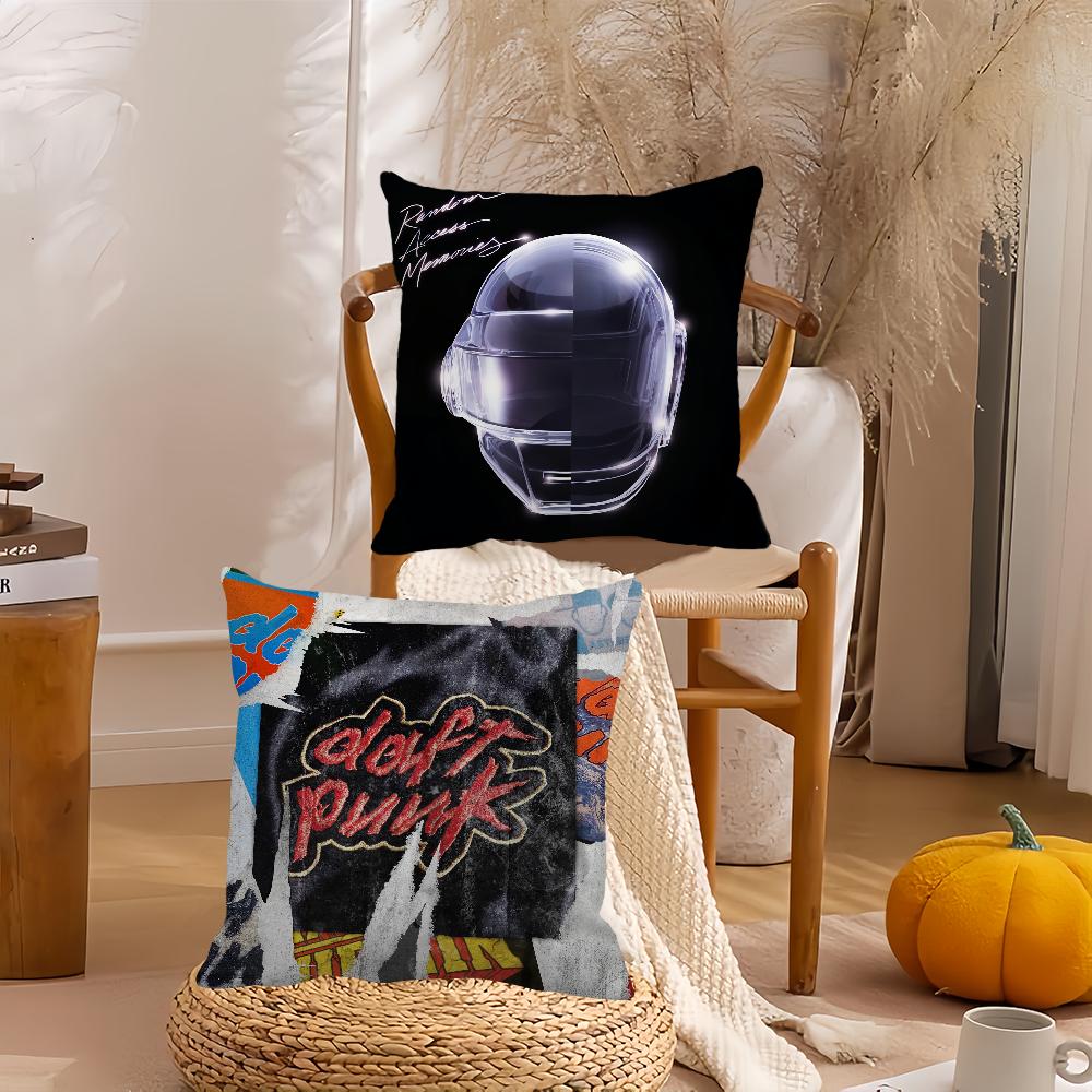 Band D-Daft P-Punk Pillow Case Home Decoration Cushion Cover Suitable For Office Sofa Bedroom Car