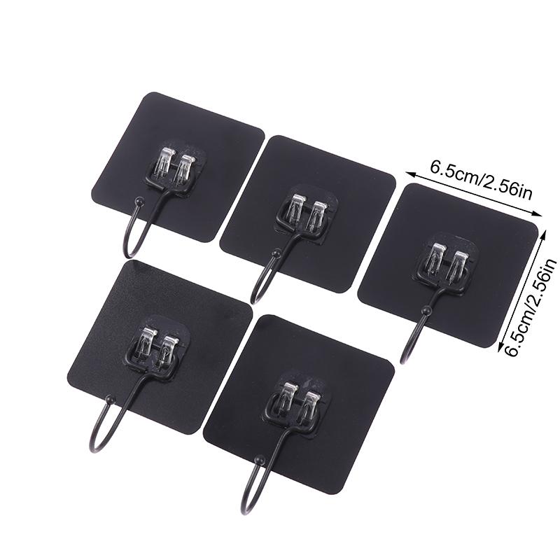 10Pcs Large Hooks Heavy Duty Waterproof Adhesive Wall Hooks Nail-Free Waterproof Wall Hooks For Kitchen Bathroom