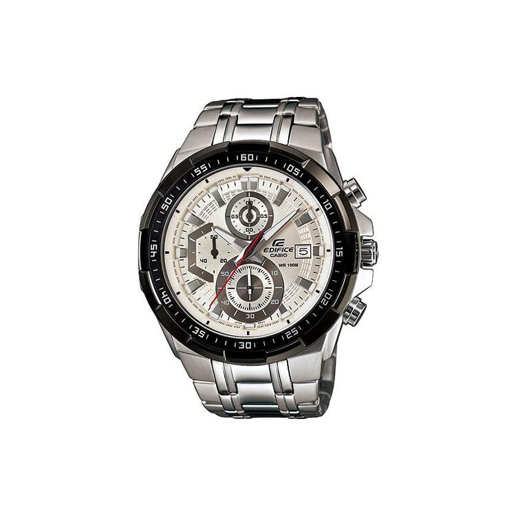 CASIO Men EDIFICE White Watch EFR-539D-7A EFR-539D-7A Gunmetal Strap