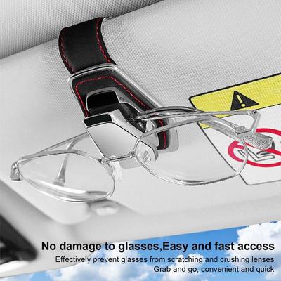 Sonnenbrillenhalter fürs Auto, Brillenhalter-Clip, Visier-Clip für Sonnenbrillen, Visier-Sonnenbrillenhalter, Sonnenblenden-Organizer für Sonnenbrillen