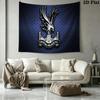 Tenture murale Crystal Palace FC Accrochage mural esthétique Couverture en tissu imprimé Tapisseries décoratives pour chambre à coucher salon Décoration d'intérieur