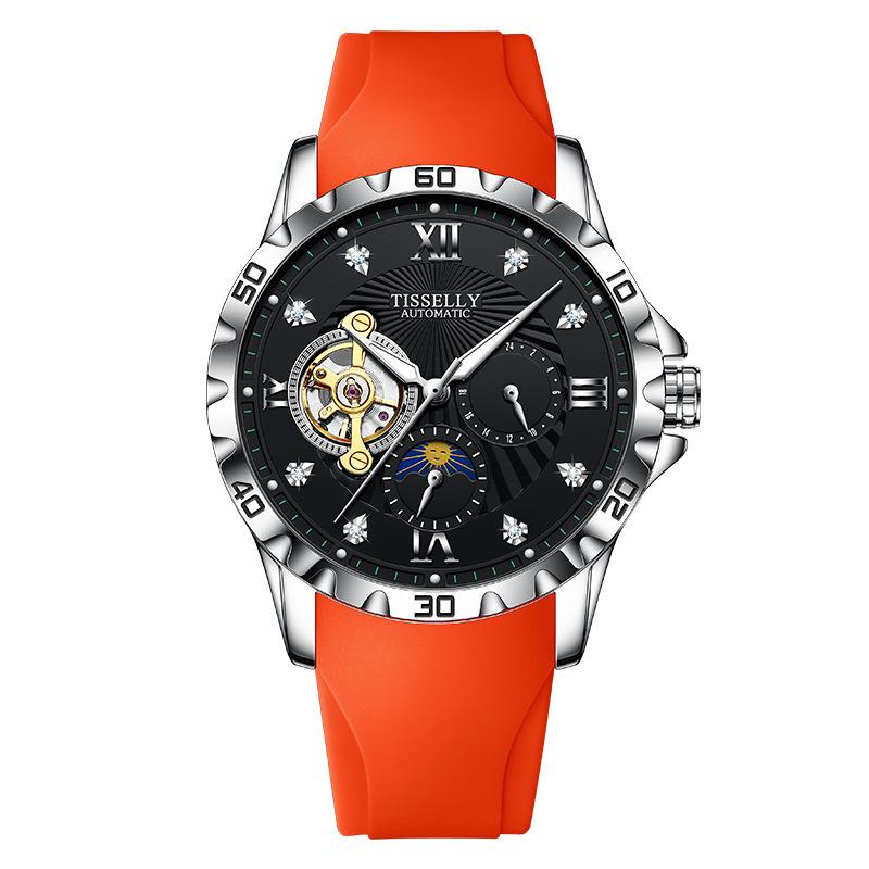 Men S Mechanical Watch Hollow Waterproof Luminous Automatic Mechanical Watch