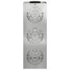 Solar LED Path Light 2 Pcs Silver Galvanized Steel