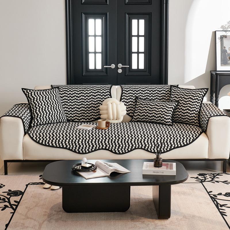 Sofa Cushion Chenille Irregular Shaped Simple Modern Cushion Sofa Cover Non-Slip Four Seasons Sofa Cover Towel