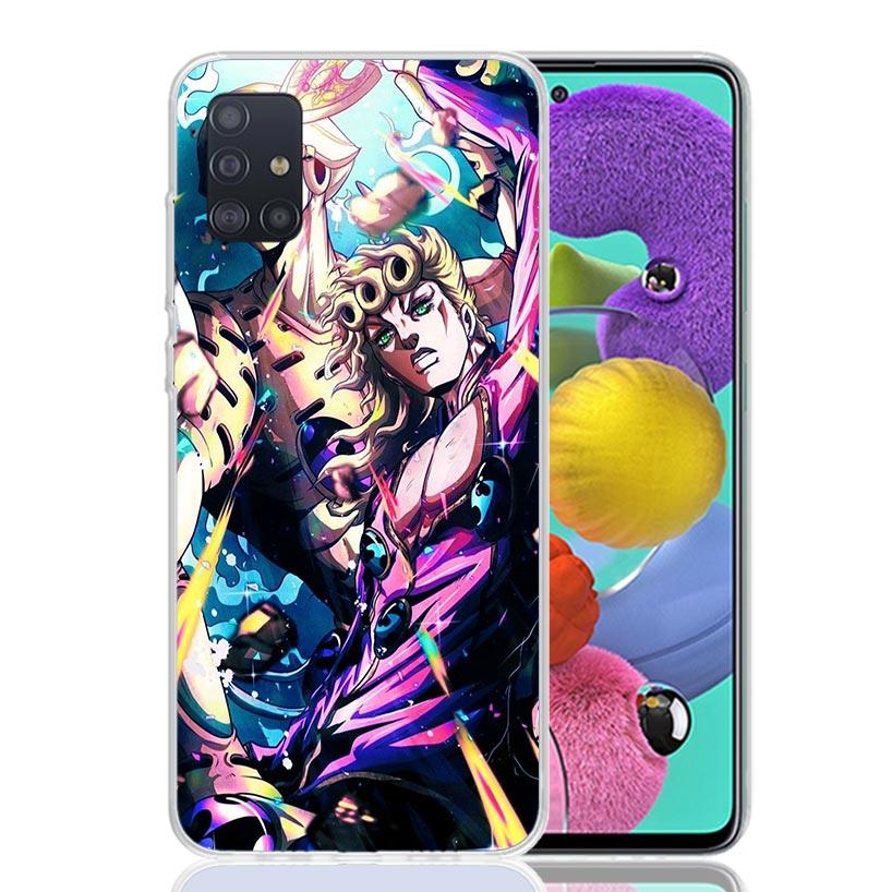 JoJo Adventure Giorno Giovanna Phone Case For Samsung Galaxy A52 A32 A22 A12 A02S A50S A30S A51 A31 AA71 Note 20 Ultra 10 S10 Pl