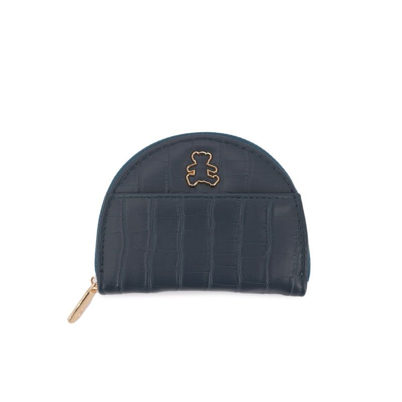 Porte monnaie motif croco logo doré Mixte LULU CASTAGNETTE