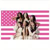 Katseye Pink American Flag Tapestry Wall Hanging Decor For Dorm And Rental Home Room Decoration Background Fabric Art Tapestry