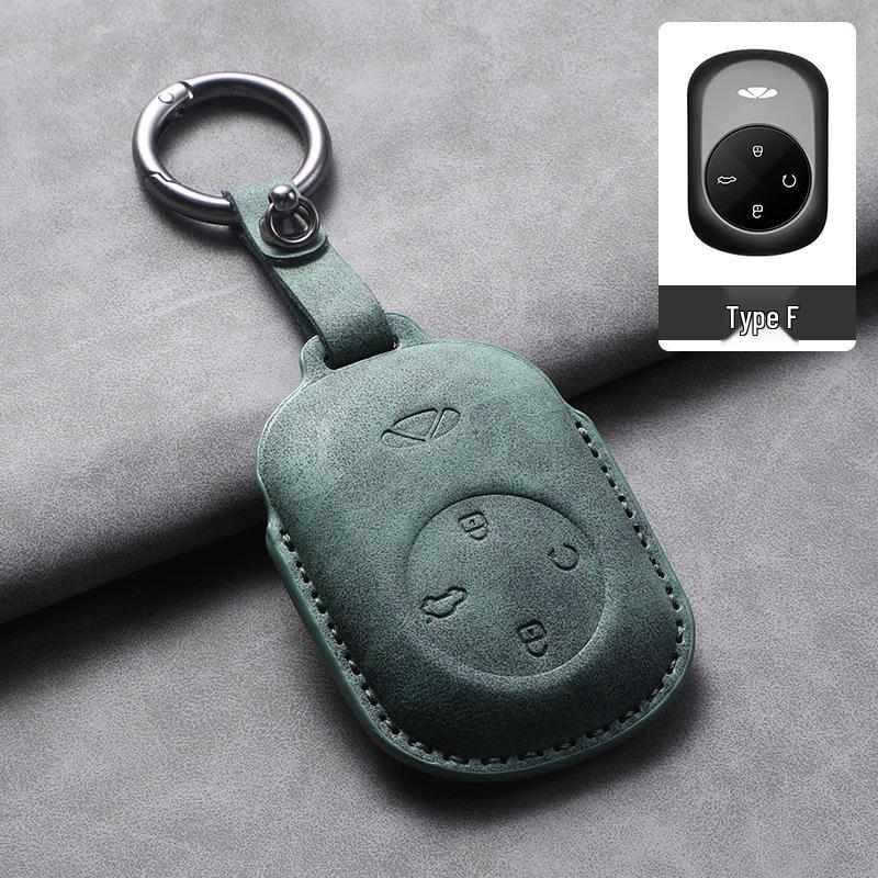 Chery Fengyun A9L Full Coverage Goat Leather Key Case with Protective Buckle