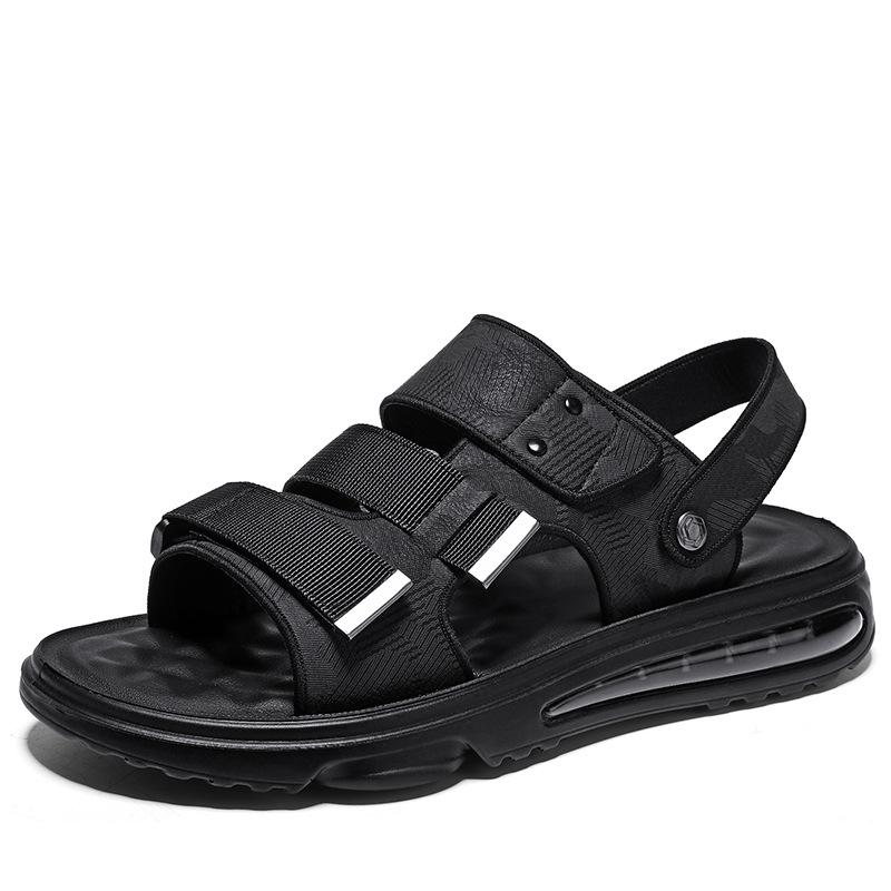 Sandals Men's 2025 Summer Wear Non-slip Casual Sports Driving Dual-purpose Thick-soled Air Cushion Slippers Men's Shoes Beach