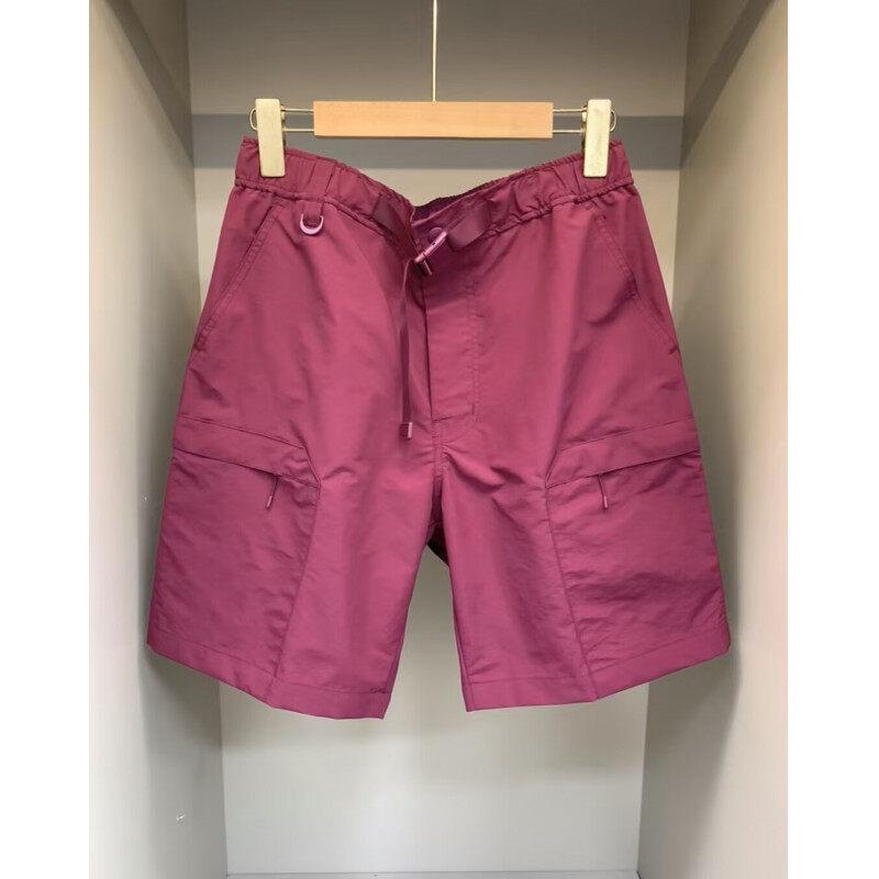 

Unisex Quick-Drying Nylon Workwear Shorts, Summer Lightweight Loose-Fit Casual Sports Capris L