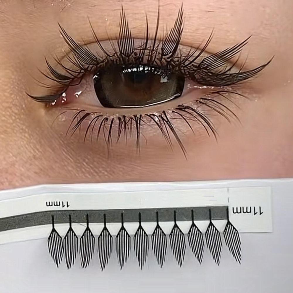 

DIY Leaf Tower False Eyelashes Leaf Tower Tip Eyelashes Extensions Cosplay Party 8-15mix