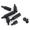 250PCS Nylon M3 Hex Column Male Standoff Spacer Screw Nut Assortment Kit (M3 Male Standoff A)