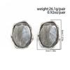 SHIXIN Vintage Irregular Resin Stud Earrings for Women Luxury Summer Bohemian Acrylic Earring Valentine's Day Jewelry Accessory
