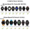 22mm 26mm Silicone Strap for Garmin Fenix7 7X 6 5plus Quatix7 6 S60 Epix Pro Gen2 Mk2 Watchband Accessories