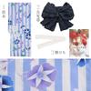 (Dita) Dita Women's Yukata 5-Piece Set: Navy, Blue, White, Hydrangea, Morning Glory, Japanese Style, Retro, Simple, Elegant, Easy To Wear by One
