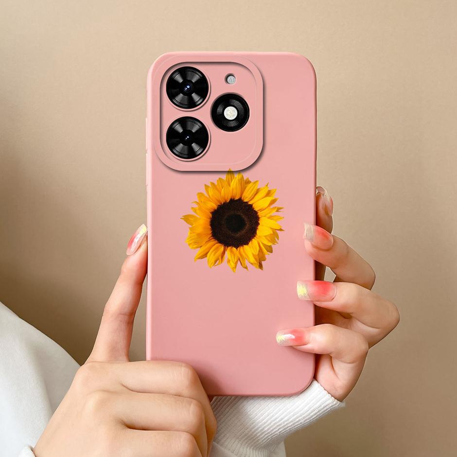 For Tecno Spark Go 2024 Case Cool Girl Cartoons Pattern Liquid Silicone Shell For Tecno Spark Go2024 New Design Prevalent Fundas