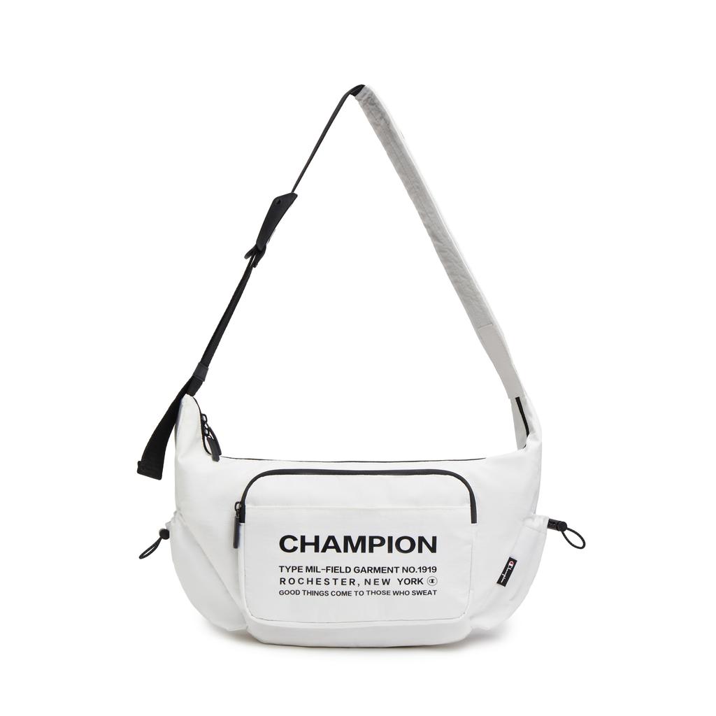 New Champion Fabric Shoulder Bag Regular Unisex Champion White/Pumice Gray/Black U5BACPU34