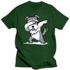 Funny Dabbing Miniature Schnauzer Dog Dad T Shirts Summer Style Graphic Cotton Streetwear Short Sleeve Birthday Gifts T-shirt