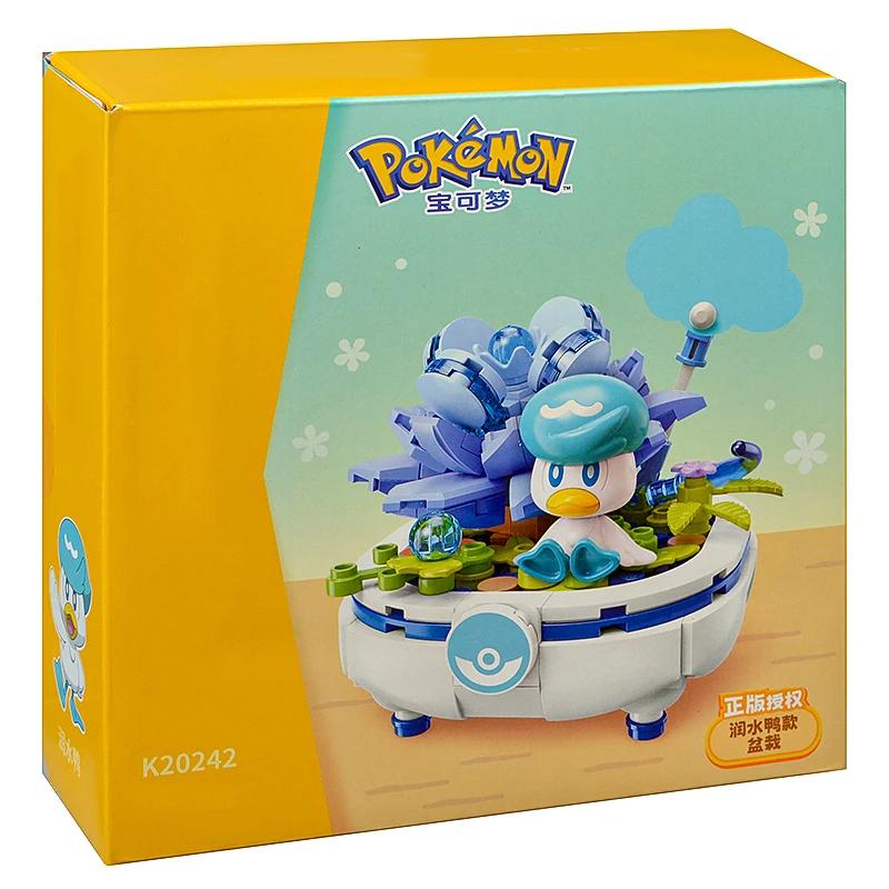 Pokmon Series Building Blocks Pikachu Psyduck Pogaman Cartoon Scene Model Bricks Collection Ornaments Kids Toys Holiday Gifts