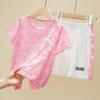 ASK JUNIOR Girls' Summer Quick-Dry T-shirt & Shorts Set