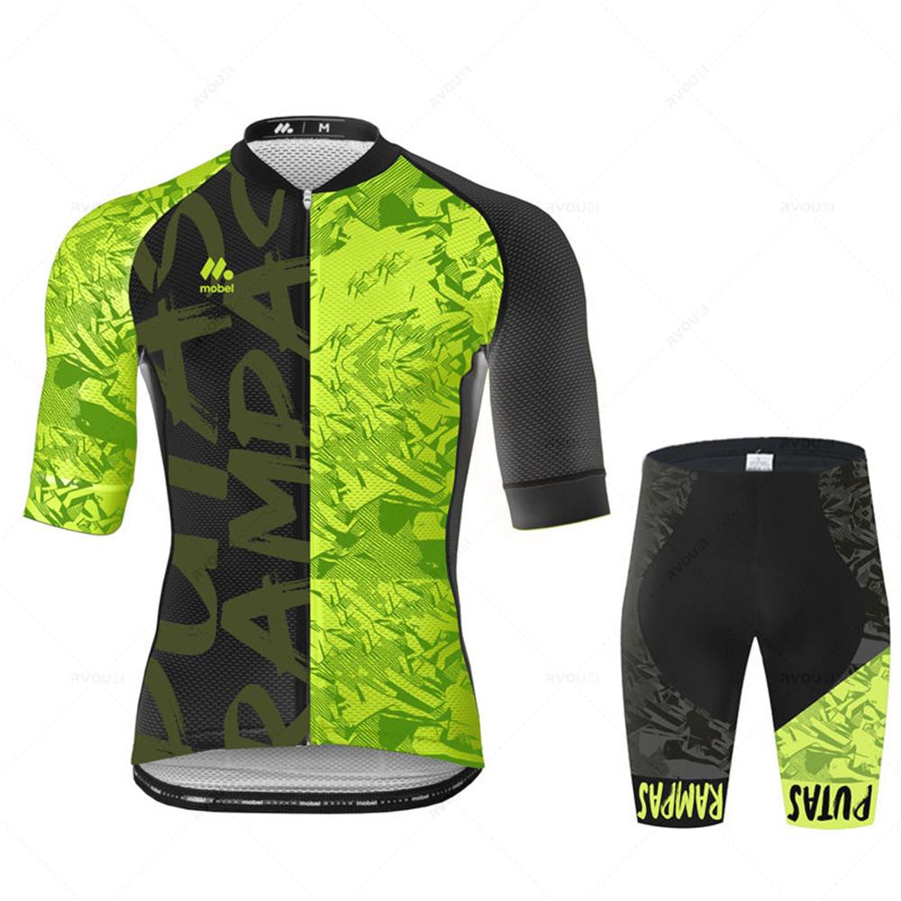 2026 Breathable Cycling Suit Set Bike Pro Team Cycling Jersey Set Men MTB Bike Clothes Summer Bicycle Clothing Maillot Culotte Conjunto Ropa Ciclismo
