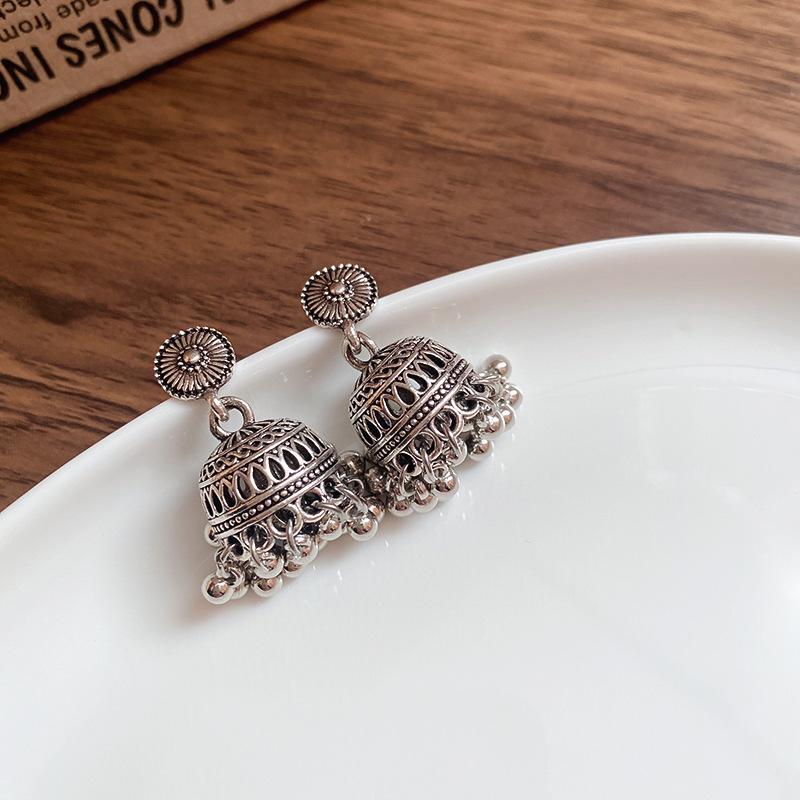 Bohemian Ethnic Style Feathers Fringed Earrings Ear Hooks Personalized Vacation Wind Ears