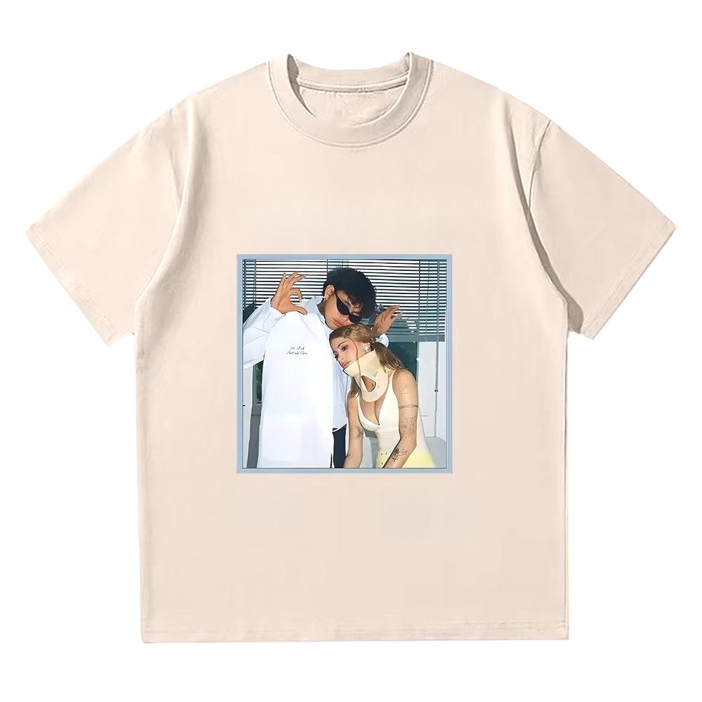 2025 Autumn and Winter New Pattern Printed T-shirt for Men and Women High-quality Pure Cotton Round Neck and Breathable T-shirt