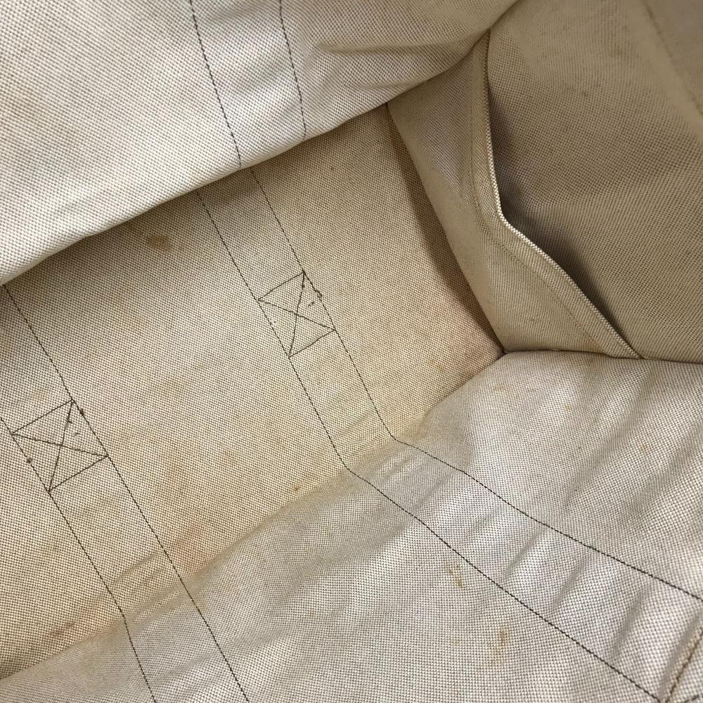 HERMES Bora Bora GM Travel Bag Hand Bag Duffle Bag Canvas Beige/Brown