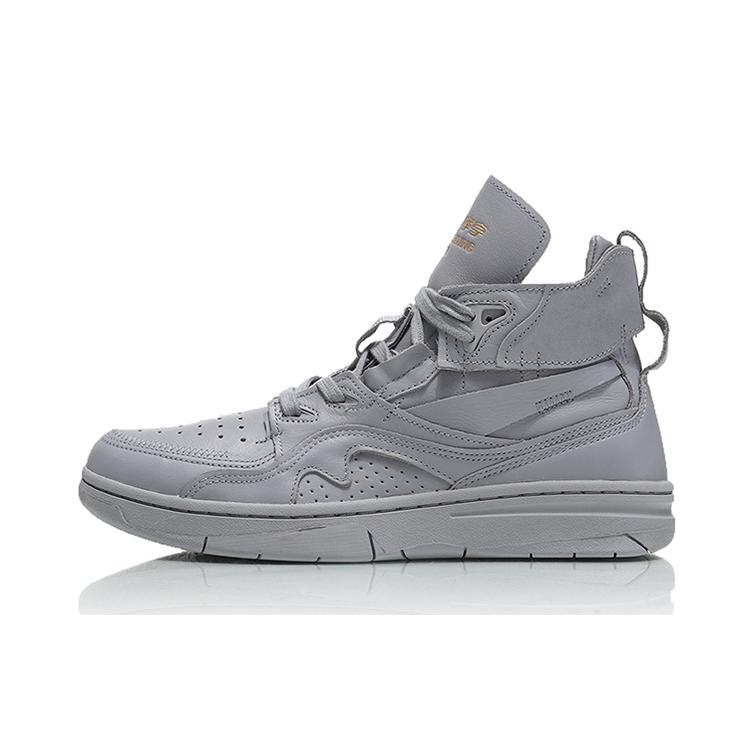 

Li Ning 937 ACE Slip Resistant Coverage High top Vintage Basketball Shoes Men s Gray AGBN067-2 39.5
