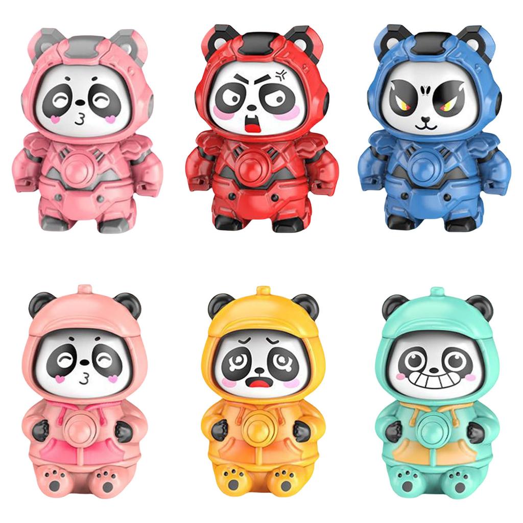 Lovely Panda Face Changing Doll Keychain Charm Fun And Eye Catching Designs Keyrings Accessory For All Ages