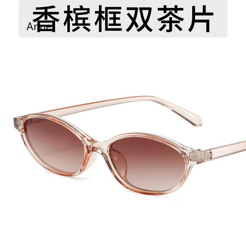 Sexy Small Oval Women Sunglasses New Fashion Leopard Brown Sun Glasses Female Retro Colorful Shade Eyeglass luxury designer