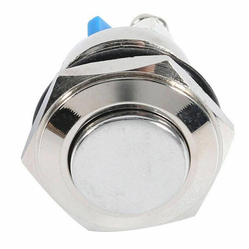 30 AMP METAL MOMENTARY WATERPROOF SWITCH 12V16mm 5/8 HORN STARTER NITROUS BUTTON