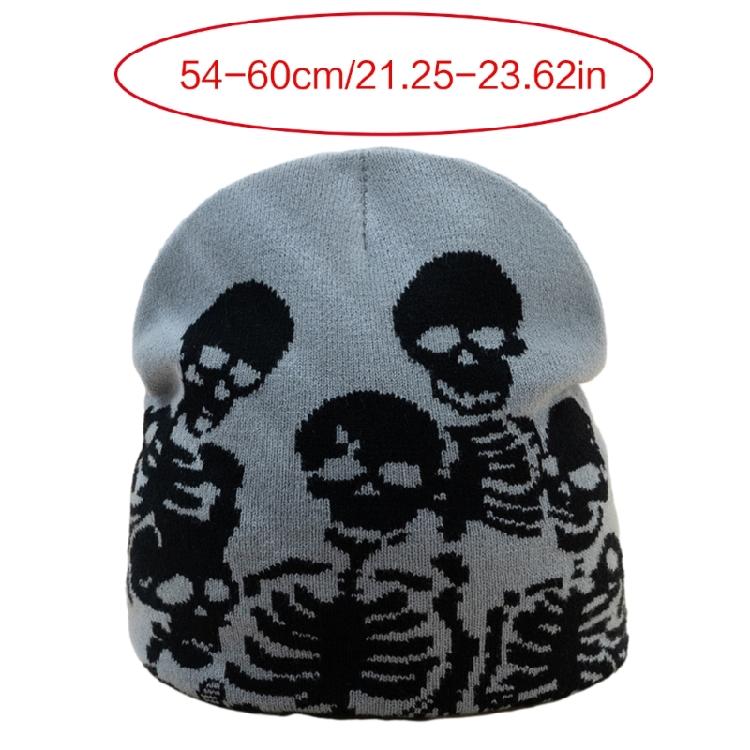 Adult Teens Halloween Jacquard Knitted Hat Winter Warmer Cycling Windproof Hat