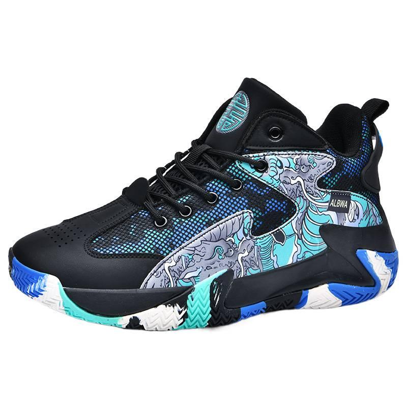 Basketball-Sneaker für Teenager, Mittelschüler, Herren-Basketballschuhe, professionelle Trainings-Sneaker, rutschfeste stoßdämpfende Schuhe