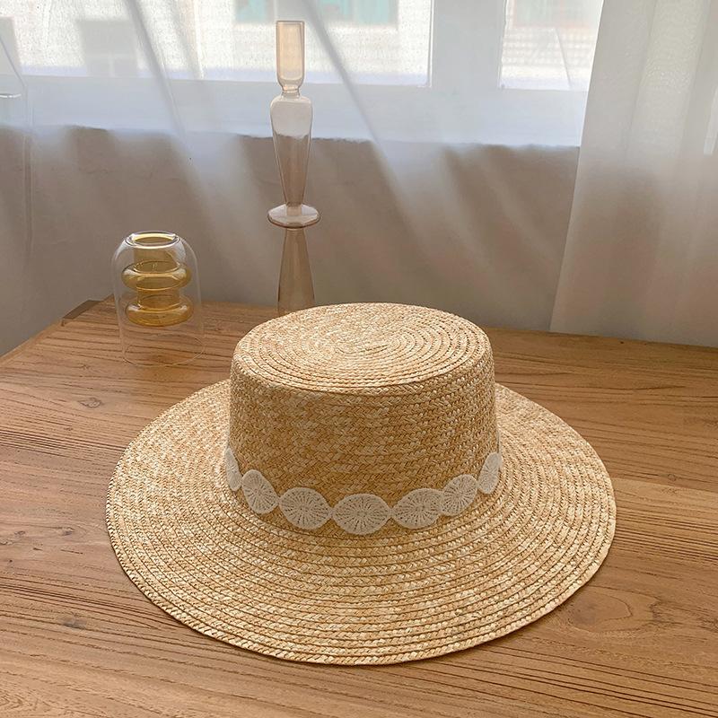 

Instagram летняя солнцезащитная шляпа-каноте женская натуральная соломенная шляпа Fedora с широкими полями для модных женщин летняя пляжная панама с широкими полями Brim 7cm