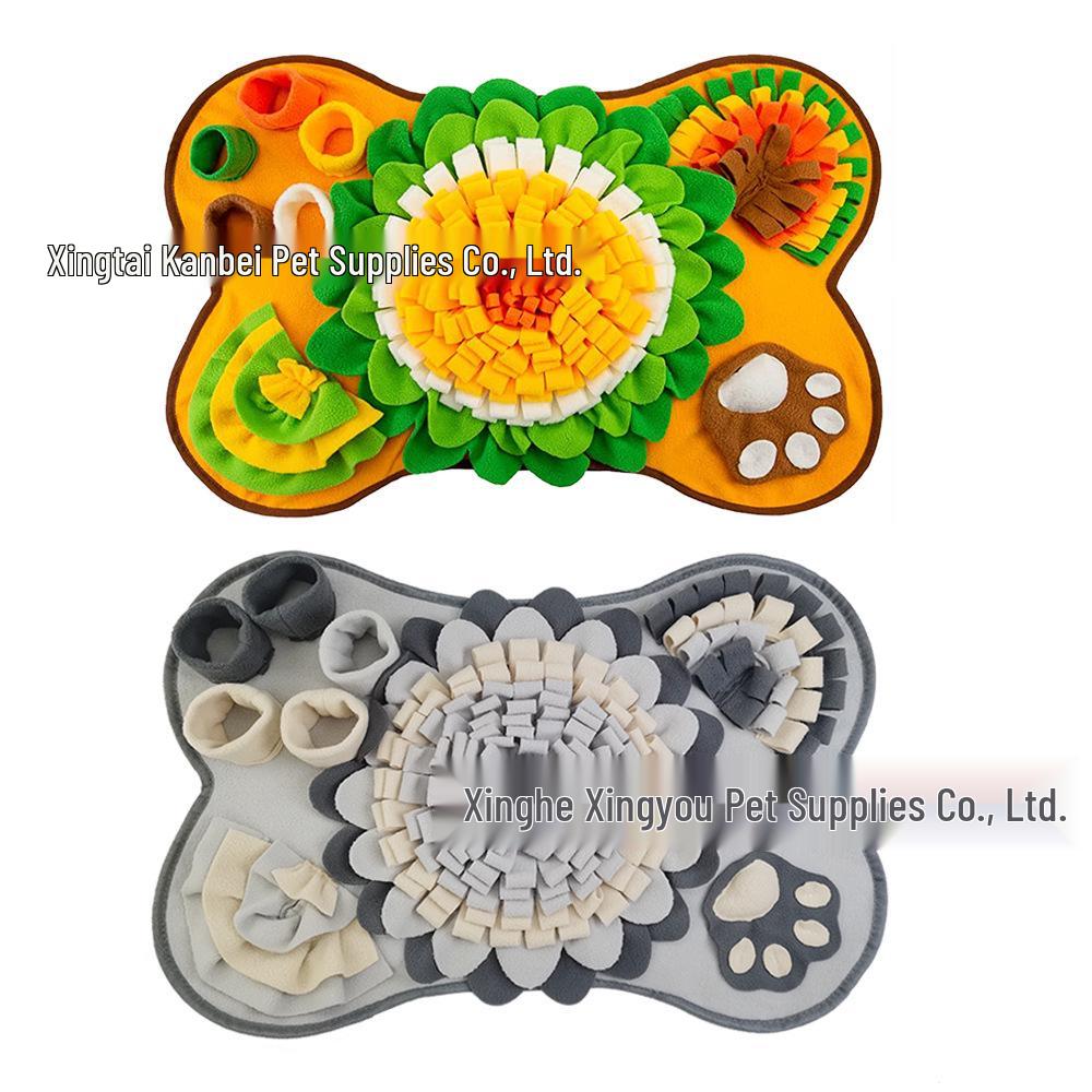 Indoor Pet Sniffing Mat - Slow Feeding Toy for Dogs and Cats To Release Energy and Enjoy a Treasure Hunt Game.