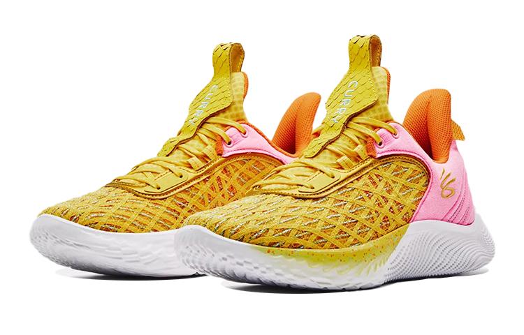 SESAME STREET x Under Armour Curry 9 Low top Performance Basketball Shoes Lemon 3024249-702
