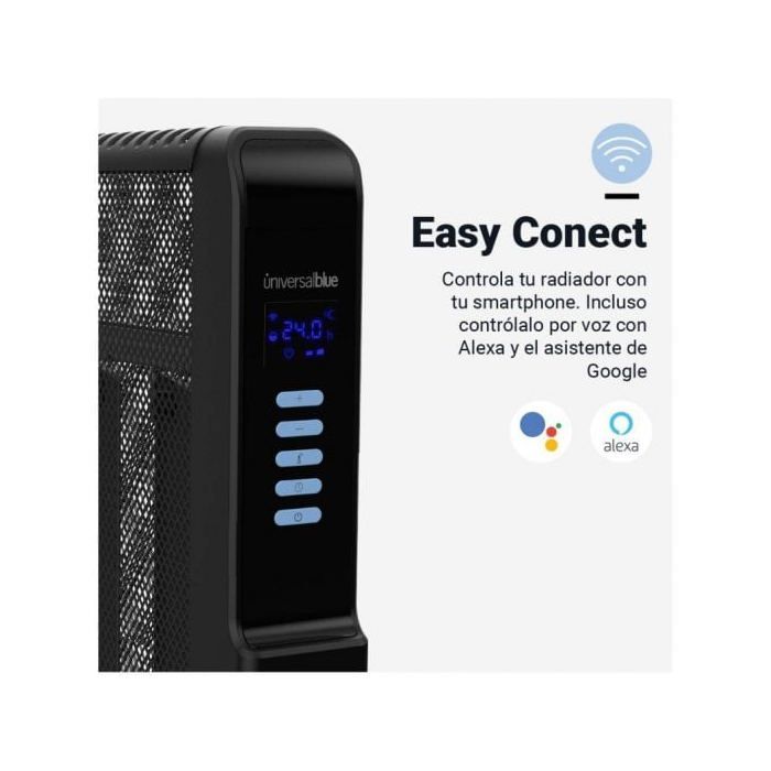Universalblue Formosa 4020B Radiador de Mica con WiFi 2000W Negro
