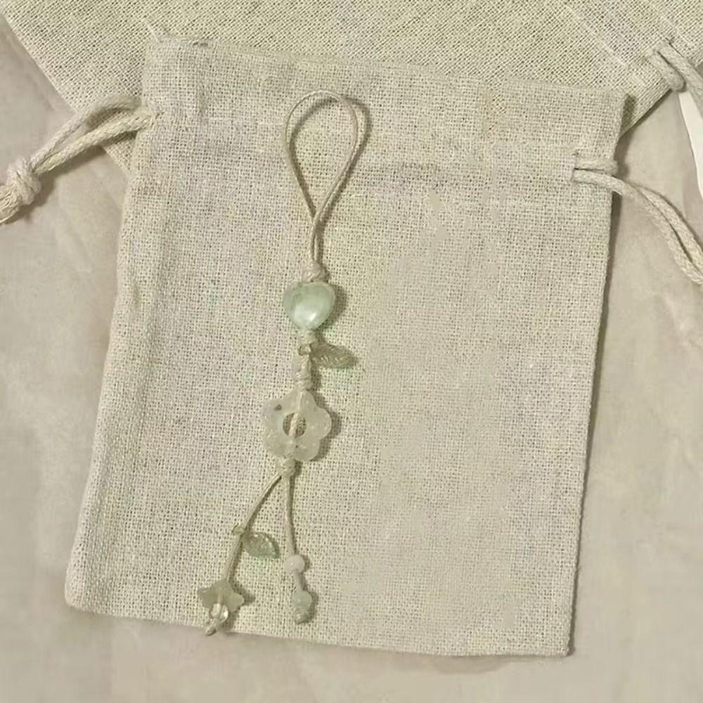 Pastel Colors Star Flower Phone Charm Ceramic Beaded Phone Lanyard Mobile Phone Strap  Women Girls