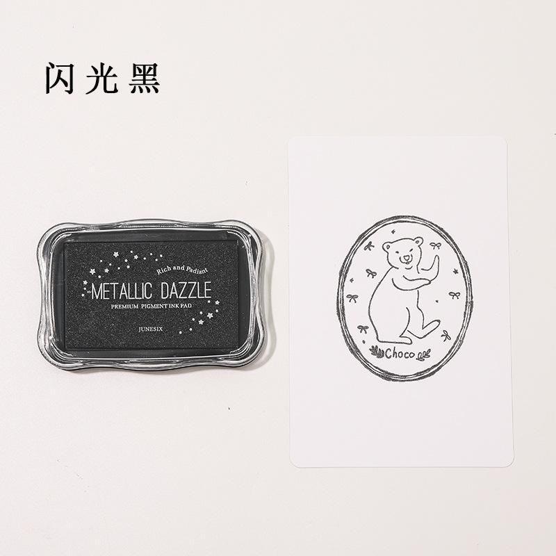 Metallic Large Ink Pad Stamp Companion for Scrapbooking DIY Rubber Stamps Doodling Art