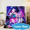 Custom Name KPop Cartoon Blanket bed sofa Blanket Flannel Blanket for Camping, Hiking, Picnic Essentials,gift for Fan family