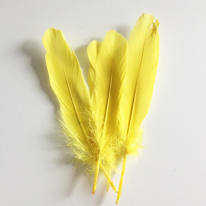50Pcs White Feather Goose Feather Hard Floating Dream Net Decorative Wings Sun Flower Wall Decoration Kindergarten Handmade Art Class Materials