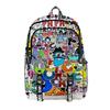 Rucsacuri școlare populare clasice Alphabet Lore pentru studenți, unisex, cu imprimeu 3D, Oxford, impermeabile, multifuncționale, rucsacuri de călătorie