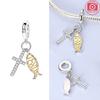 Charms Platacreative Crucifix And Fish Pendants Beads Fit Originalbracelets Charms For Women Jewelry Diy Making Gifts