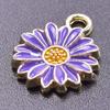 20 Pcs Little Daisy Flower Pendant DIY Keychain Necklace Jewelry Accessories