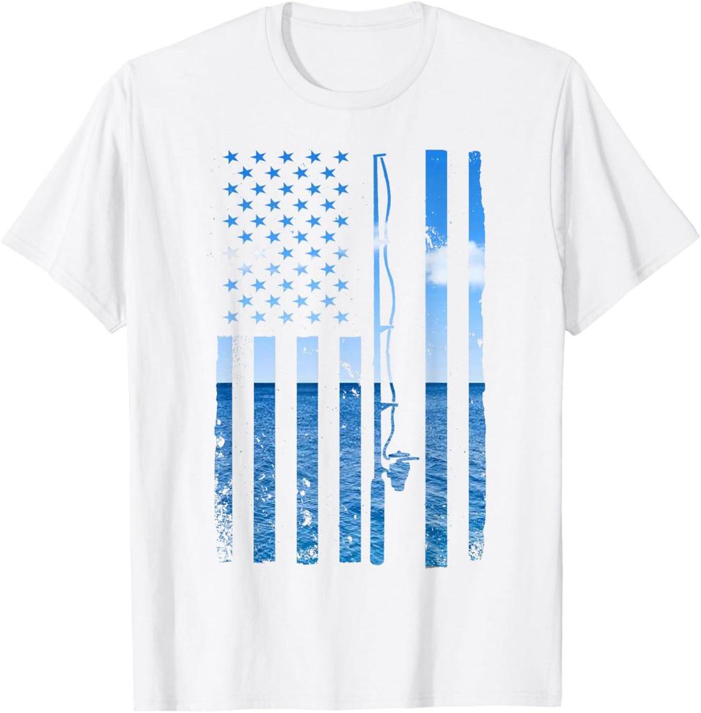 American Flag Bass Fishing Shirt, Patriotic Angler Tee, Vintage USA Fisherman Apparel