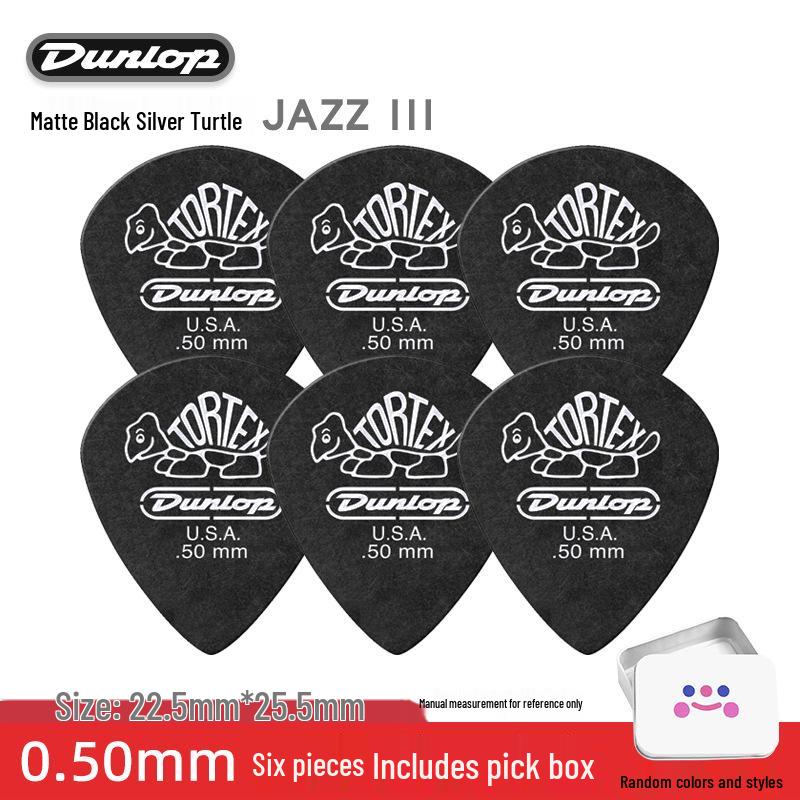 Dunlop Jazz3 Electric Guitar Pick - Genuine Small Turtle Jazz 3-Speed Bass Pick