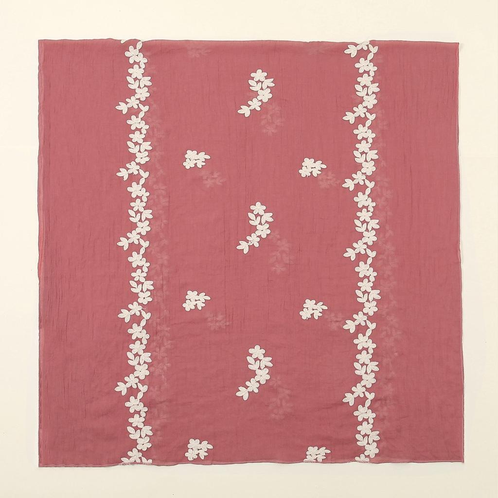 180*80cm Boho Cotton Scarf for Women Lightweight Floral Fashion Flower Scarves Cotton Feeling Shawl Wrap