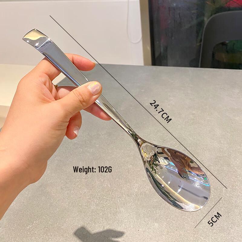 304 Stainless Steel Bent Handle Serving Spoon Serving Spoon