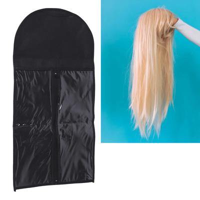 5 Set Hair Extension Holder Bag Anti Dust Water Proof Hair Extension Holder Transparent PVC Soft Non Woven for Multiple Wigs Hairpieces